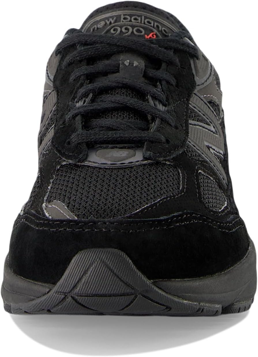 image:imageNew Balance Kids 990 V6 Laceup Sneaker Waterproof Microfiber Leather Upper 10mm Drop ABZORB Midsole NDurance Spikeless Rubber Outsole Molded CUSH InsoleBlack