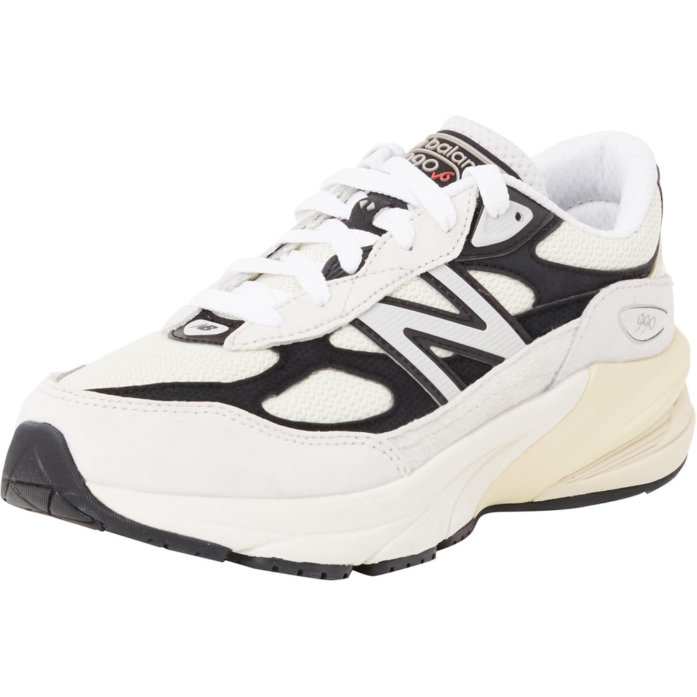 image:imageNew Balance Kids 990 V6 Laceup Sneaker Waterproof Microfiber Leather Upper 10mm Drop ABZORB Midsole NDurance Spikeless Rubber Outsole Molded CUSH InsoleGrey Matter