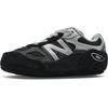 New Balance Kids’ 990 V6 Lace-up Sneaker | Waterproof Microfiber Leather Upper, 10mm Drop ABZORB Midsole, NDurance Spikeless Rubber Outsole, Molded CUSH+ Insole(Black/Silver)