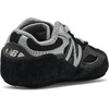 New Balance Kids’ 990 V6 Lace-up Sneaker | Waterproof Microfiber Leather Upper, 10mm Drop ABZORB Midsole, NDurance Spikeless Rubber Outsole, Molded CUSH+ Insole(Black/Silver)