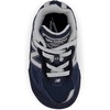 New Balance Kids’ 990 V6 Lace-up Sneaker | Waterproof Microfiber Leather Upper, 10mm Drop ABZORB Midsole, NDurance Spikeless Rubber Outsole, Molded CUSH+ Insole(Navy/Silver/Navy)