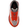 New Balance Kids’ 990 V6 Lace-up Sneaker | Waterproof Microfiber Leather Upper, 10mm Drop ABZORB Midsole, NDurance Spikeless Rubber Outsole, Molded CUSH+ Insole(Red Alert/Flare)