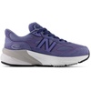New Balance Kids’ 990 V6 Lace-up Sneaker | Waterproof Microfiber Leather Upper, 10mm Drop ABZORB Midsole, NDurance Spikeless Rubber Outsole, Molded CUSH+ Insole(Purple/Nb Navy)