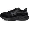 New Balance Kids’ 990 V6 Lace-up Sneaker | Waterproof Microfiber Leather Upper, 10mm Drop ABZORB Midsole, NDurance Spikeless Rubber Outsole, Molded CUSH+ Insole(Black/Black Metallic/0)
