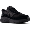 New Balance Kids’ 990 V6 Lace-up Sneaker | Waterproof Microfiber Leather Upper, 10mm Drop ABZORB Midsole, NDurance Spikeless Rubber Outsole, Molded CUSH+ Insole(Black/Black Metallic)