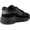 New Balance Kids’ 990 V6 Lace-up Sneaker | Waterproof Microfiber Leather Upper, 10mm Drop ABZORB Midsole, NDurance Spikeless Rubber Outsole, Molded CUSH+ Insole(Black)