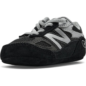 New Balance Kids’ 990 V6 Lace-up Sneaker | Waterproof Microfiber Leather Upper, 10mm Drop ABZORB Midsole, NDurance Spikeless Rubber Outsole, Molded CUSH+ Insole(Black/Silver/Silver)