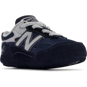 New Balance Kids’ 990 V6 Lace-up Sneaker | Waterproof Microfiber Leather Upper, 10mm Drop ABZORB Midsole, NDurance Spikeless Rubber Outsole, Molded CUSH+ Insole(Navy/Silver/Navy)