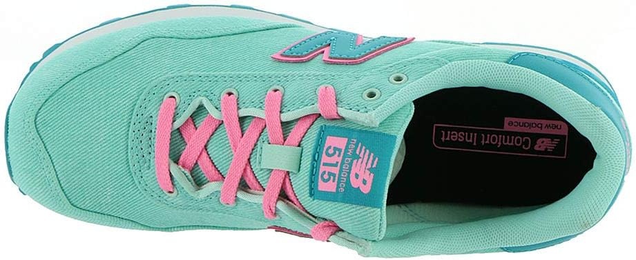 image:imageNew Balance Kids 515 V1 Hook and Loop SneakerLight TidepoolNeon Aqua Blue