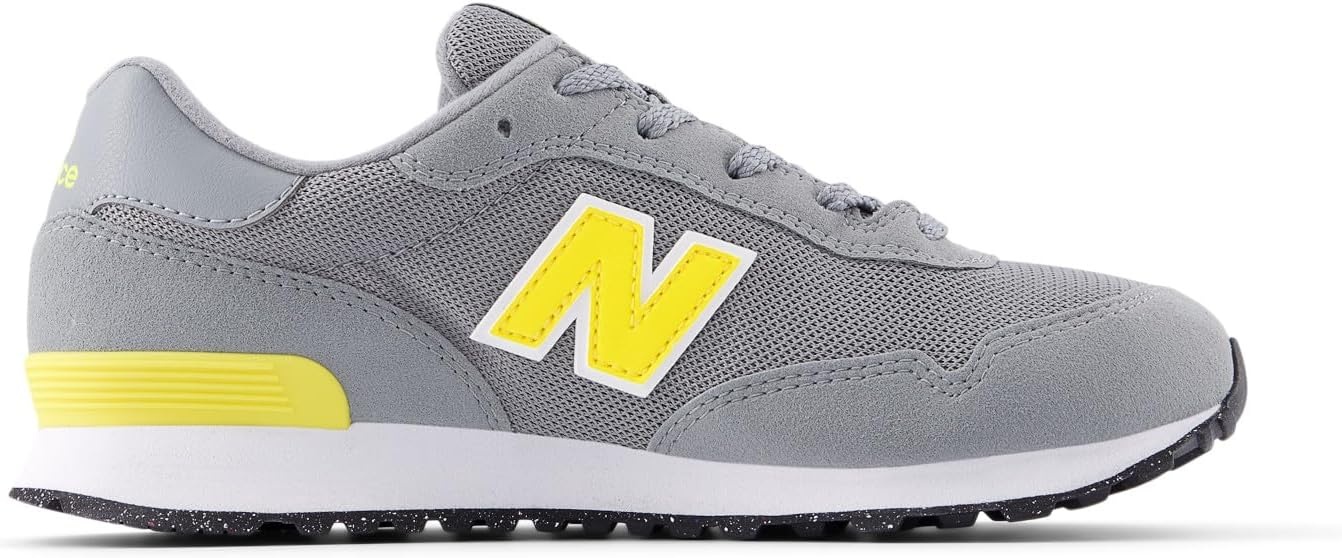 image:imageNew Balance Kids 515 V1 Hook and Loop SneakerSlate GreyPunch Yellow