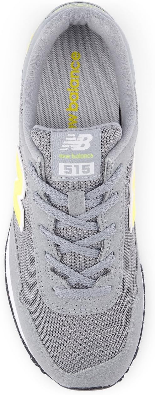 image:imageNew Balance Kids 515 V1 Hook and Loop SneakerSlate GreyPunch Yellow