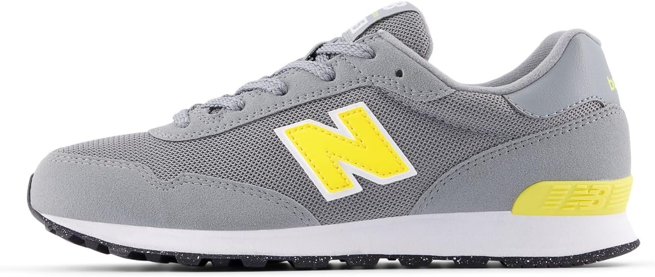 image:imageNew Balance Kids 515 V1 Hook and Loop SneakerSlate GreyPunch Yellow