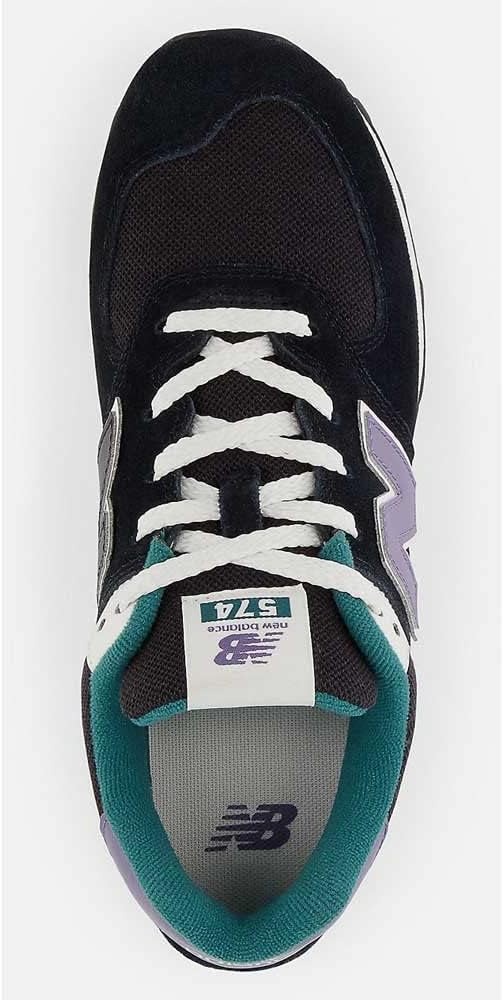 image:imageNew Balance Kids 574 V1 Classic LaceUp Sneaker Big KidBlackMercuryVintage Teal