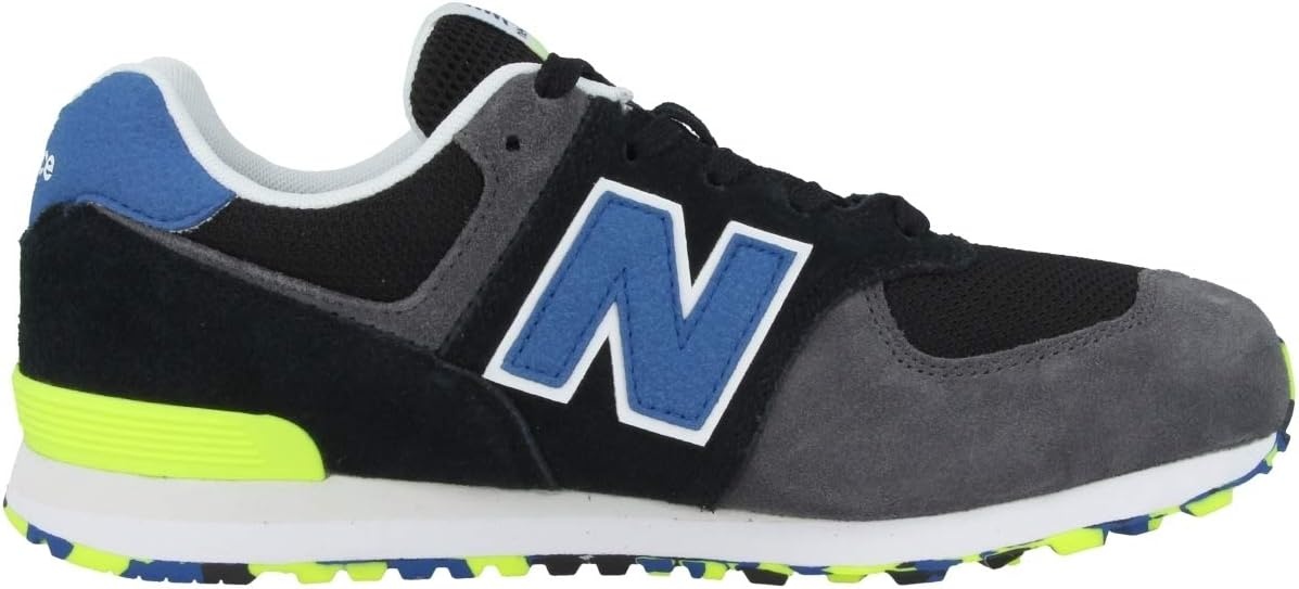 image:imageNew Balance Kids 574 V1 Classic LaceUp Sneaker Big KidBlackRoyal Blue