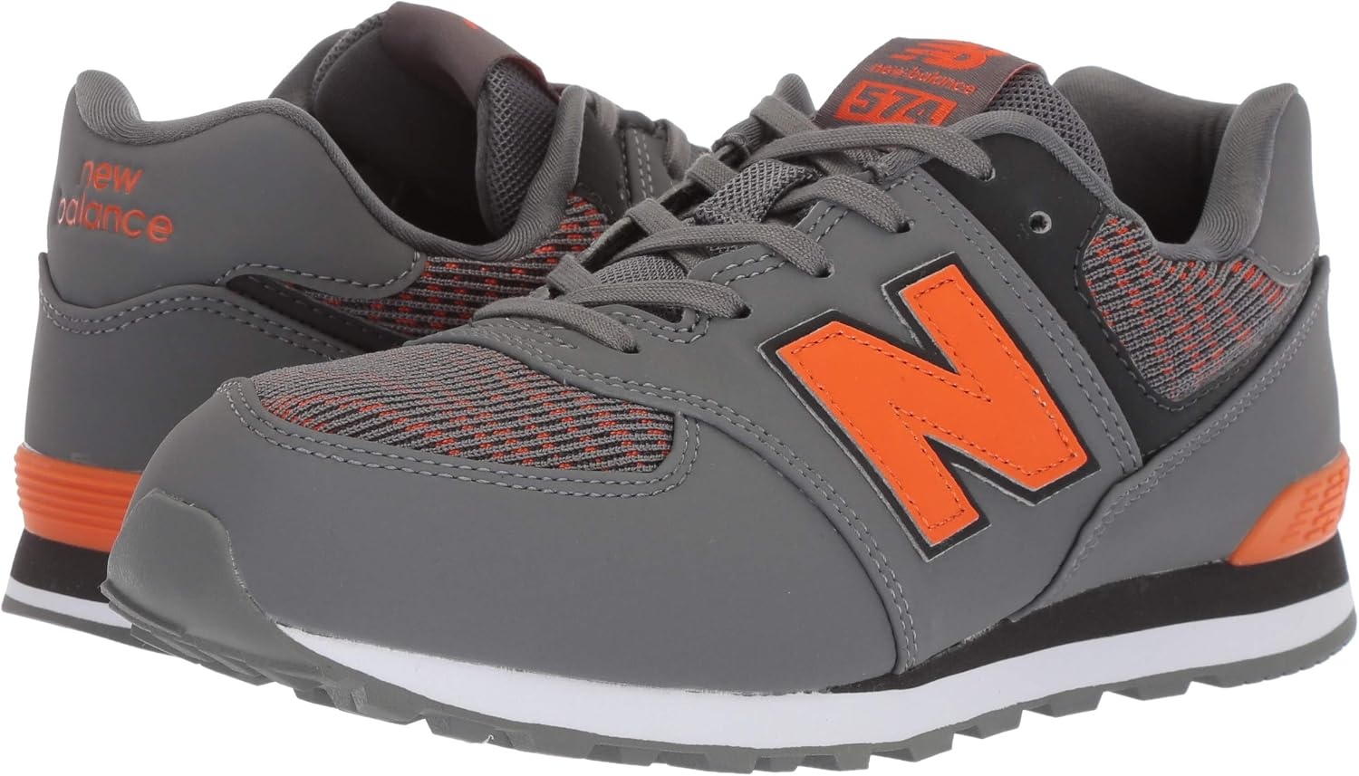 image:imageNew Balance Kids 574 V1 Classic LaceUp Sneaker Big KidCastlerockBengal Tiger