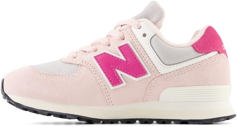 image:imageNew Balance Kids 574 V1 Classic LaceUp Sneaker Big KidCrystal PinkCarnival Pink
