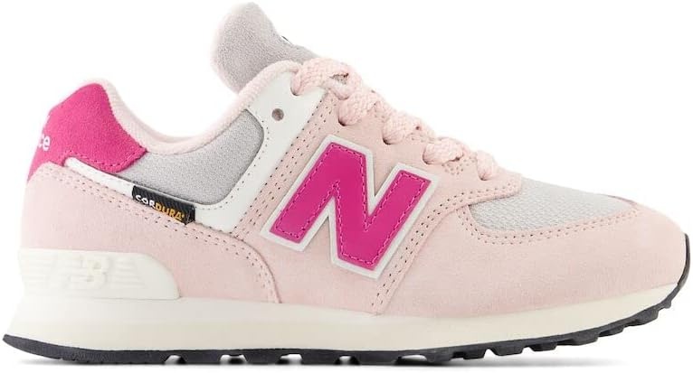 image:imageNew Balance Kids 574 V1 Classic LaceUp Sneaker Big KidCrystal PinkCarnival Pink