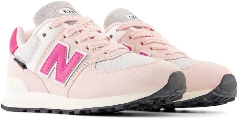 image:imageNew Balance Kids 574 V1 Classic LaceUp Sneaker Big KidCrystal PinkCarnival Pink
