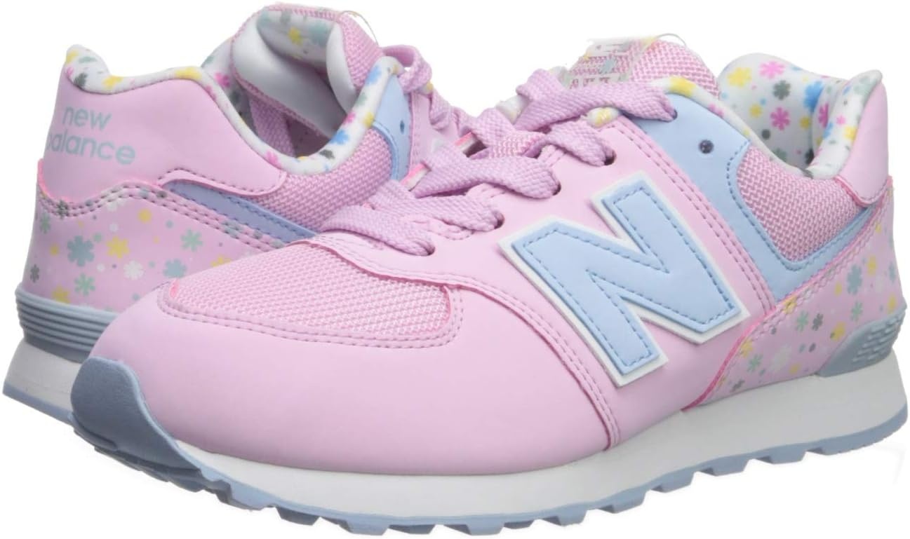 image:imageNew Balance Kids 574 V1 Classic LaceUp Sneaker Big KidCrystal RoseSummer Sky