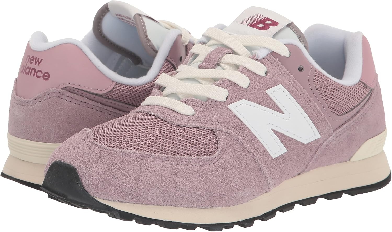 image:imageNew Balance Kids 574 V1 Classic LaceUp Sneaker Big KidLilac ChalkSea Salt