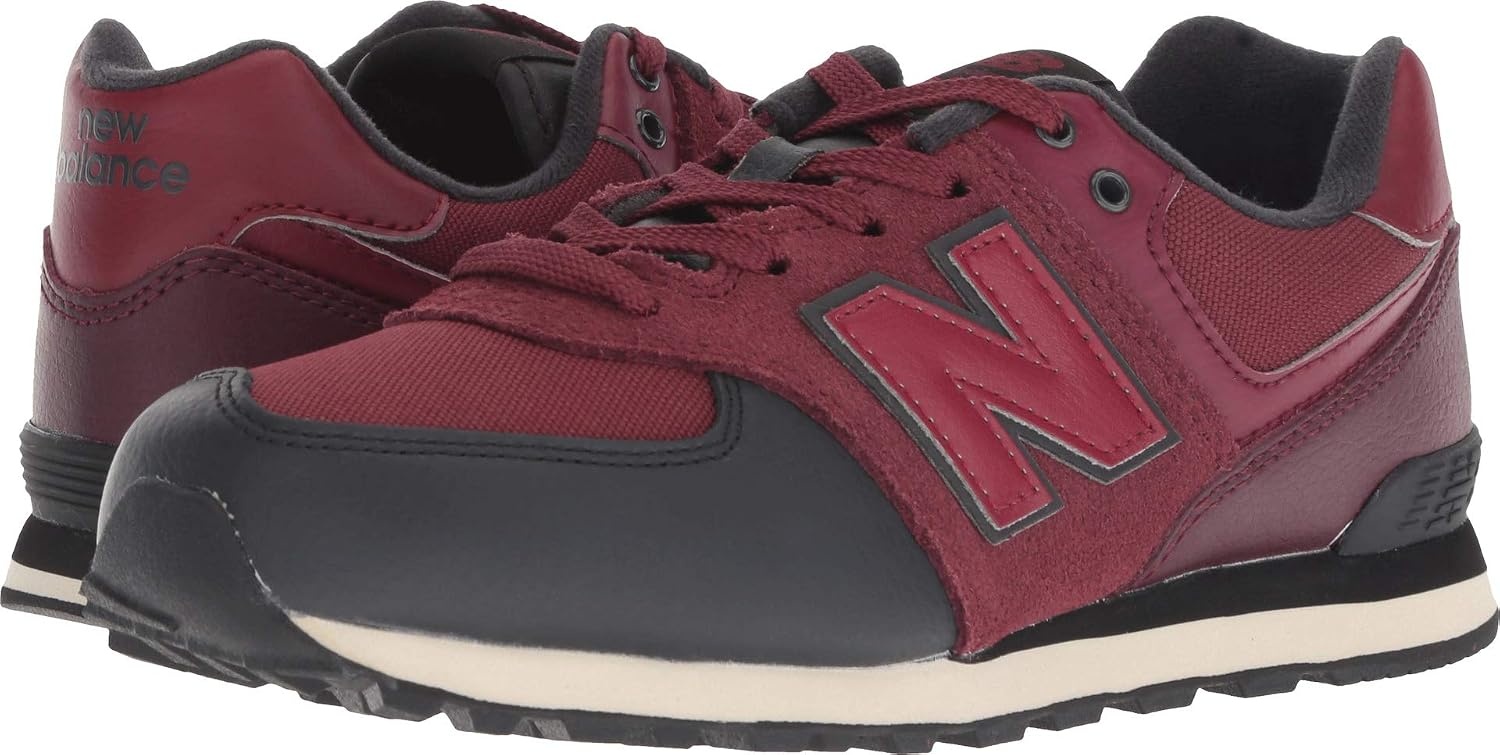 image:imageNew Balance Kids 574 V1 Classic LaceUp Sneaker Big KidNb BurgundyBlack