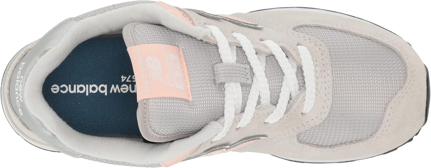image:imageNew Balance Kids 574 V1 Classic LaceUp Sneaker Big KidRain CloudPink Haze