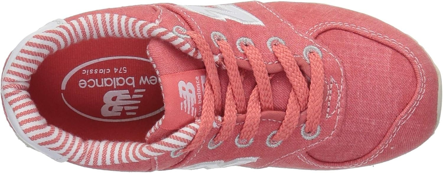 image:imageNew Balance Kids 574 V1 Classic LaceUp Sneaker Big KidSpiced CoralWhite