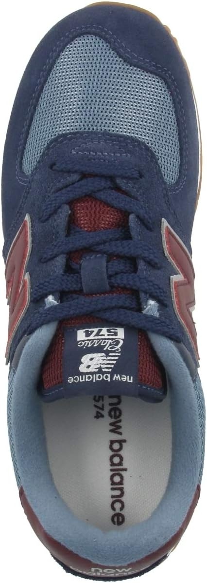 image:imageNew Balance Kids 574 V1 Classic LaceUp Sneaker Big KidTeam NavyNb Burgundy