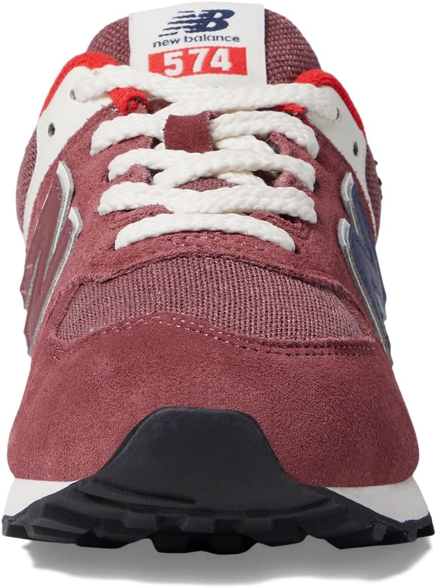 image:imageNew Balance Kids 574 V1 Classic LaceUp Sneaker Big KidWashed BurgundyNb Navy