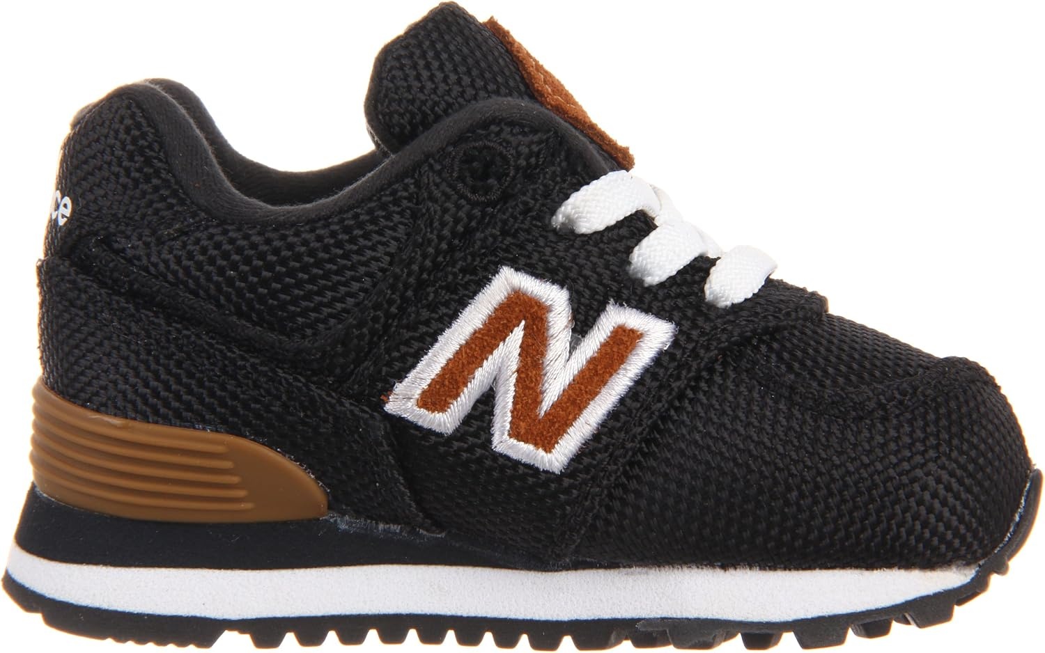 image:imageNew Balance Kids 574 V1 LaceUp Sneakers Casual ShoesBlackBrown