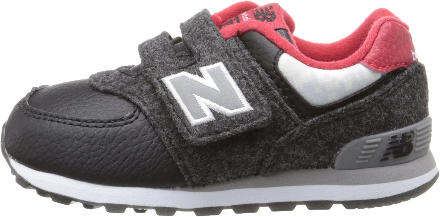 image:imageNew Balance Kids 574 V1 LaceUp Sneakers Casual ShoesBlackRed