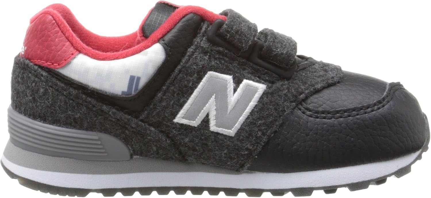 image:imageNew Balance Kids 574 V1 LaceUp Sneakers Casual ShoesBlackRed