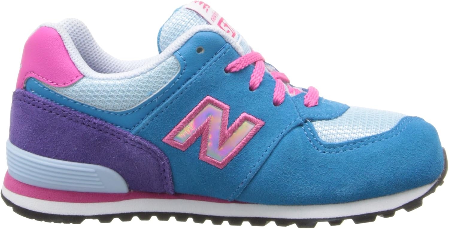 image:imageNew Balance Kids 574 V1 LaceUp Sneakers Casual ShoesBluePink