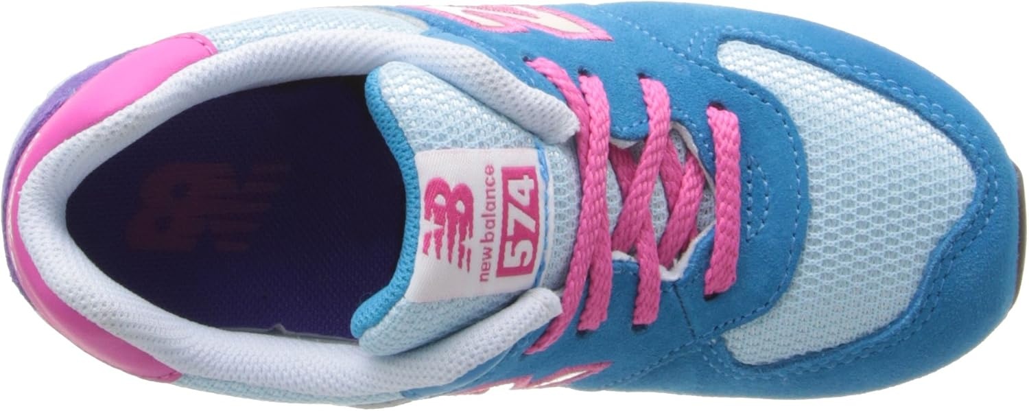 image:imageNew Balance Kids 574 V1 LaceUp Sneakers Casual ShoesBluePink