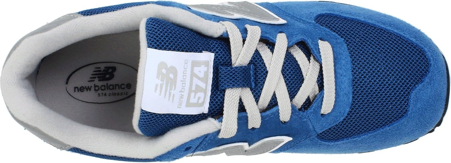 image:imageNew Balance Kids 574 V1 LaceUp Sneakers Casual ShoesBlueSilver