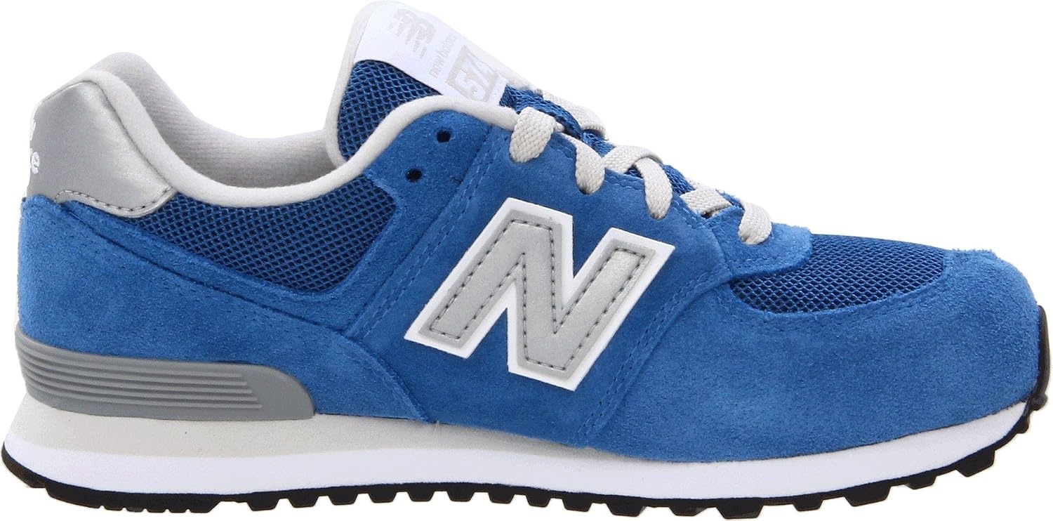 image:imageNew Balance Kids 574 V1 LaceUp Sneakers Casual ShoesBlueSilver