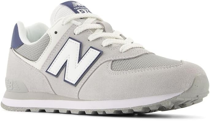 image:imageNew Balance Kids 574 V1 LaceUp Sneakers Casual ShoesBrighton GreyNb Navy