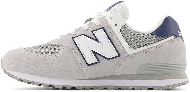 image:imageNew Balance Kids 574 V1 LaceUp Sneakers Casual ShoesBrighton GreyNb Navy