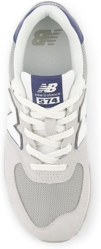 image:imageNew Balance Kids 574 V1 LaceUp Sneakers Casual ShoesBrighton GreyNb Navy