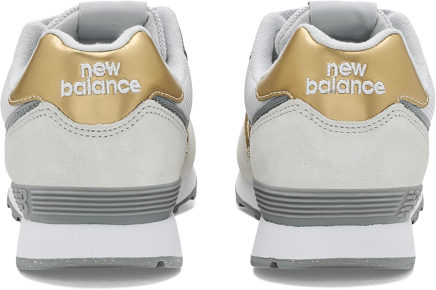 image:imageNew Balance Kids 574 V1 LaceUp Sneakers Casual ShoesGrey MatterSherbert