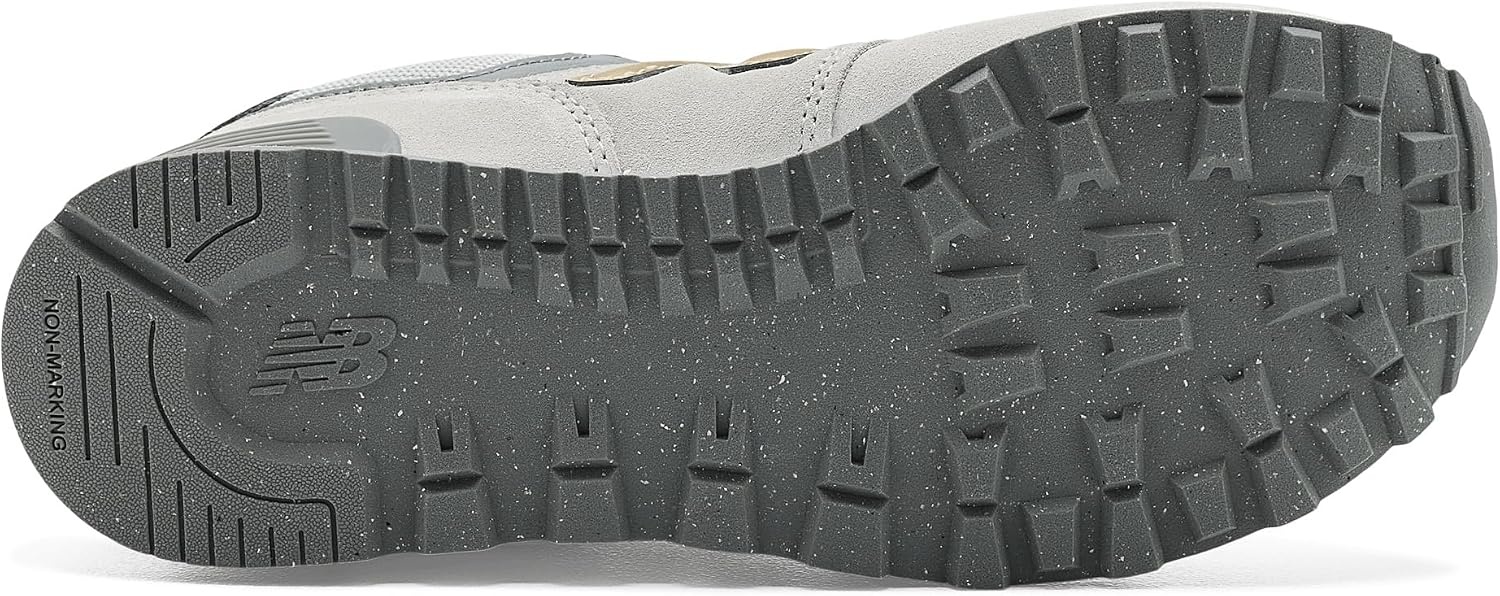 image:imageNew Balance Kids 574 V1 LaceUp Sneakers Casual ShoesGrey MatterSherbert