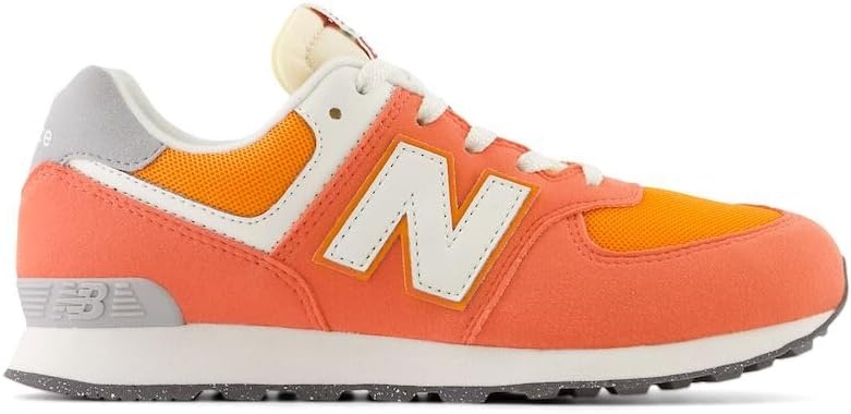 image:imageNew Balance Kids 574 V1 LaceUp Sneakers Casual ShoesGulf RedWhite