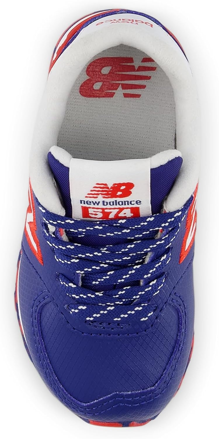 image:imageNew Balance Kids 574 V1 LaceUp Sneakers Casual ShoesInkwellWhite