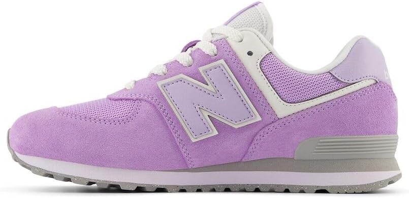 image:imageNew Balance Kids 574 V1 LaceUp Sneakers Casual ShoesLilac GloBright Lavender