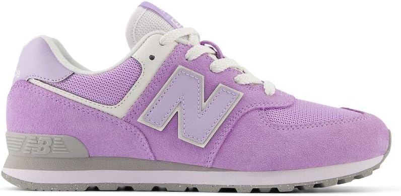image:imageNew Balance Kids 574 V1 LaceUp Sneakers Casual ShoesLilac GloBright Lavender