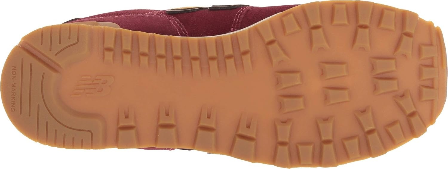 image:imageNew Balance Kids 574 V1 LaceUp Sneakers Casual ShoesMercury RedGold Rush