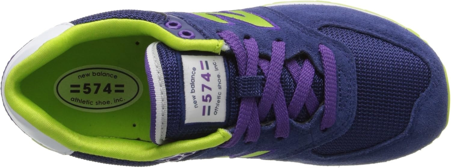 image:imageNew Balance Kids 574 V1 LaceUp Sneakers Casual ShoesNavyPurple