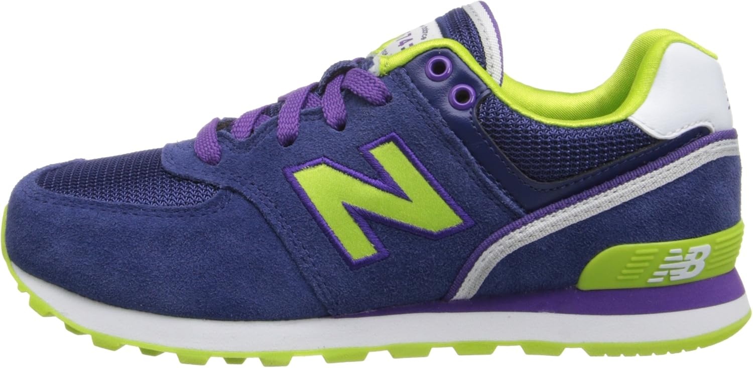 image:imageNew Balance Kids 574 V1 LaceUp Sneakers Casual ShoesNavyPurple