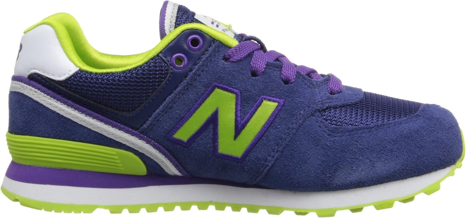 image:imageNew Balance Kids 574 V1 LaceUp Sneakers Casual ShoesNavyPurple