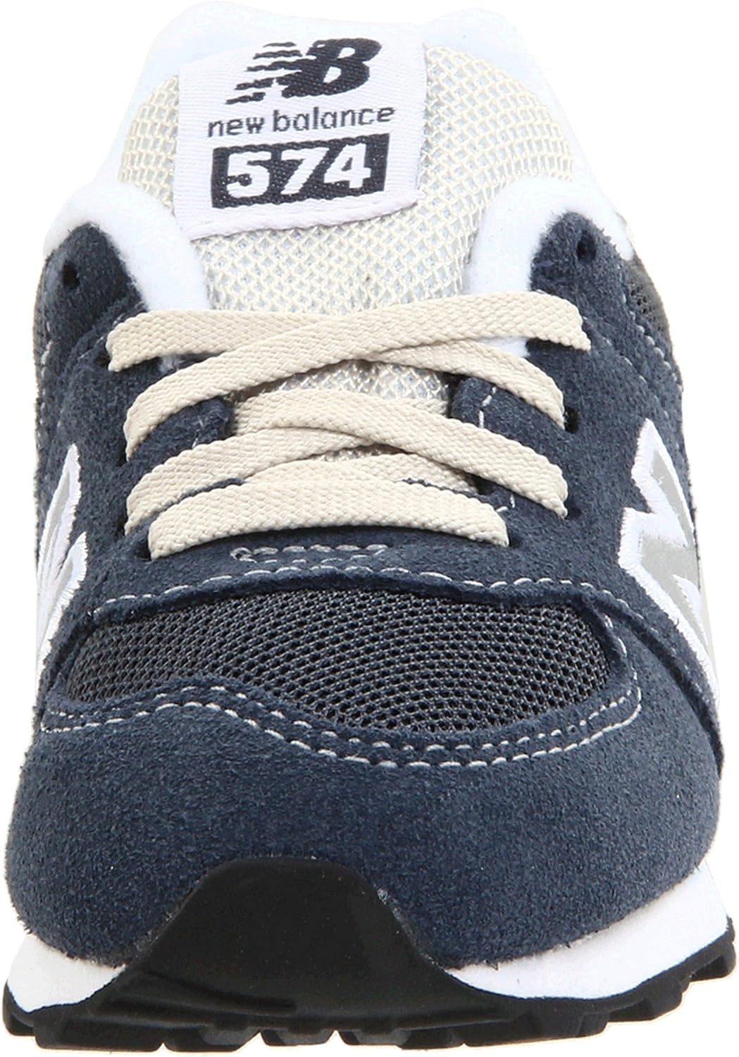 image:imageNew Balance Kids 574 V1 LaceUp Sneakers Casual ShoesNavySilver